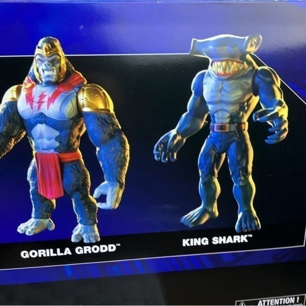 DC Batman & Flash vs Gorilla Grodd & King Shark -4Pack, 12''Action Figures 2021